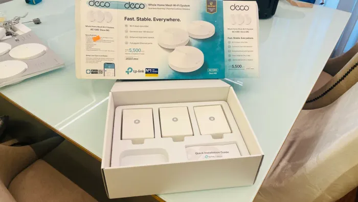 Roteador Deco TP-Link M5 - 3 unidades