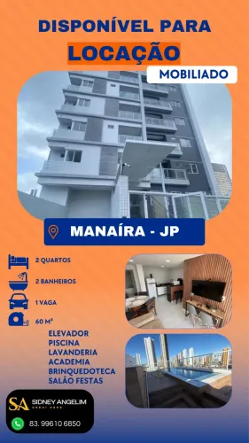 Apartamento Mobiliado Locação Anual - Manaira