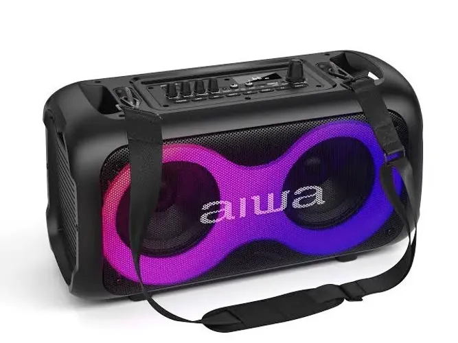 Boombox AIWA AW-POH35 - Potência, Bluetooth, USB e Karaokê