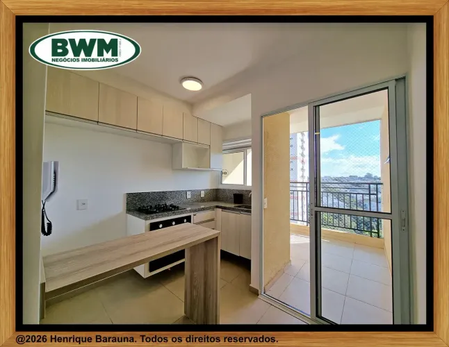 Apartamento EXCELENTE para LOCAÇÃO, com 2 dorms, 1 suíte, cozinha planejada! Lunna Campoli