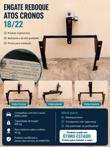 Engate reboque fiat cronos