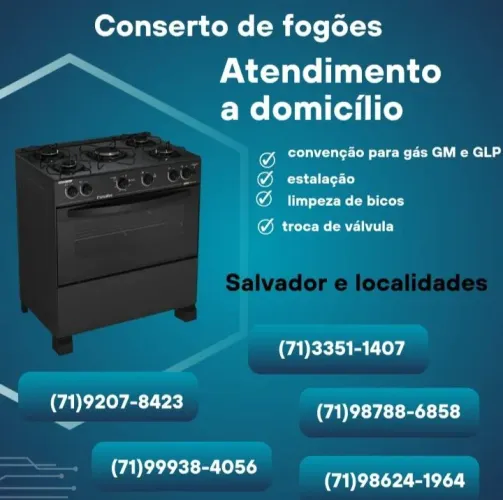 Ligue Conserto de fogão a domicídio