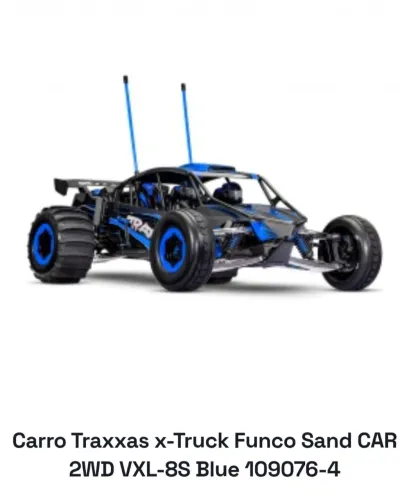 Carro Traxxas x-Truck Funco Sand CAR 2WD VXL-8S Blue