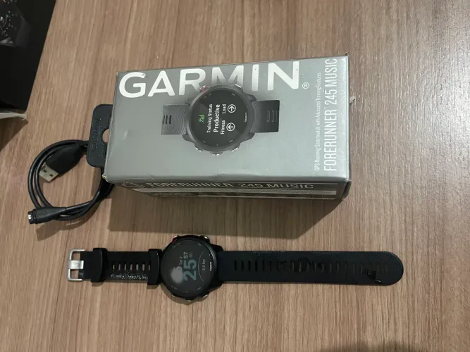 [VENDO] Garmin Forerunner 245 Music - Preto (Oportunidade)