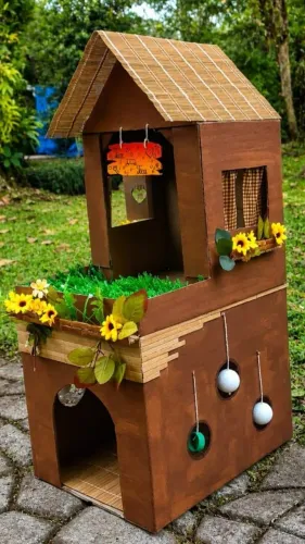 Casinha de gatos divertida !!!!