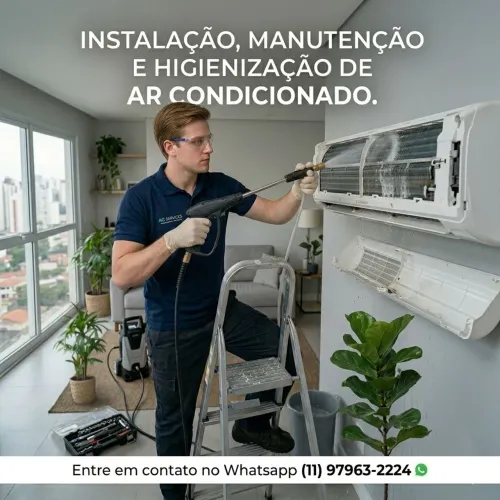 Instalação, manutenção e higienização de ar-condicionado e computadores