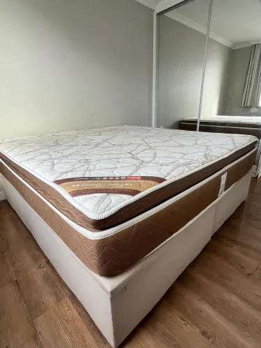 Cama Box baú + colchão - Ortobom