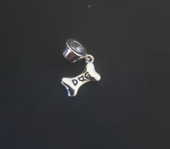Berloque em Prata mascote Dog