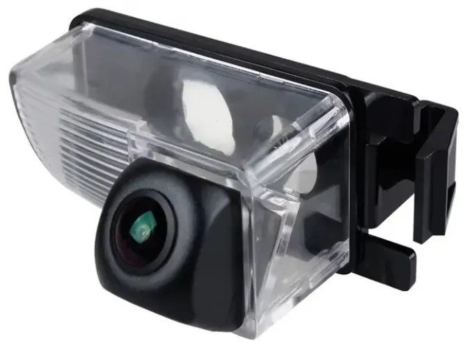 camera de ré - encaixe na luz da placa - nissan tiida