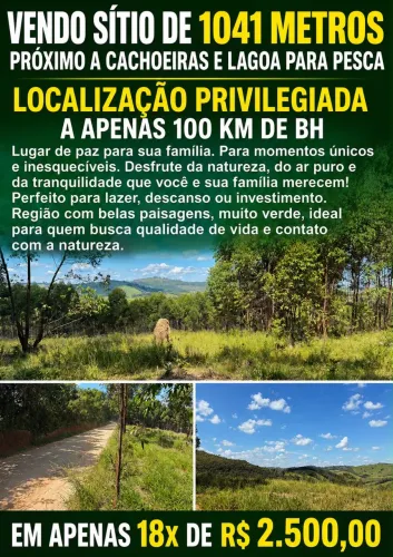 Chácara a venda(18x de 2.500)