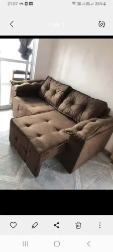 Sofá retrátil 1,90m RS 1.290 direto da fábrica contato( 98) 9  * 