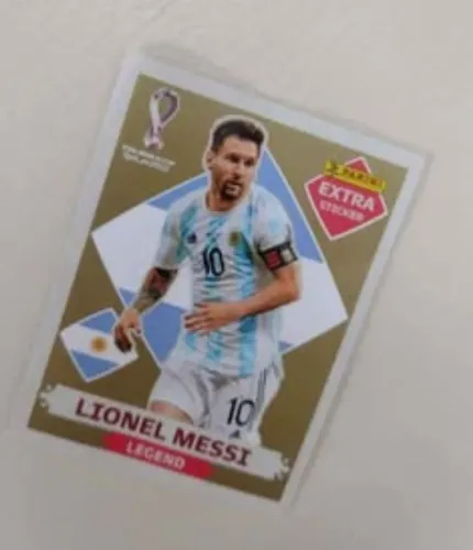 Figurinha copa Leonel Messi gold