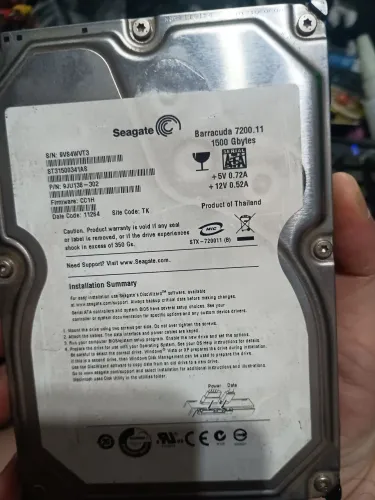 Hd Seagate 1,5TB 7200rpm 3,5" perfeito estado