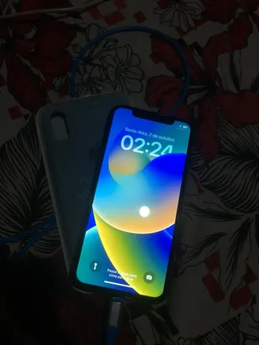 iPhone X zero funcionando tudo barato