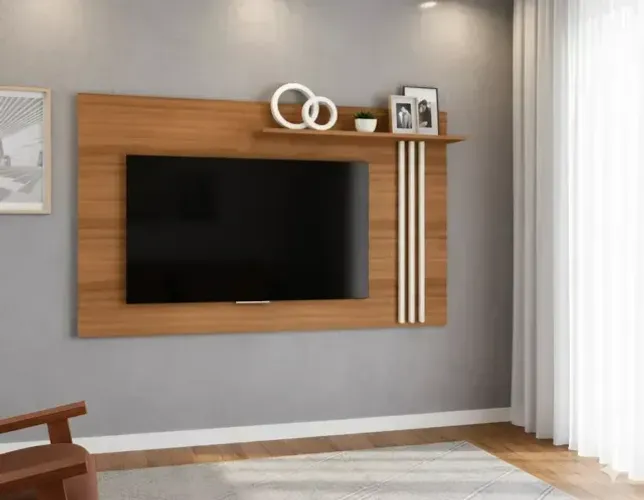 Painel Cross Cedro/Off White  (Em Estoque Novo)