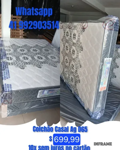 Colchão Casal Ag D65 novo # 10x sem juros no cartão 