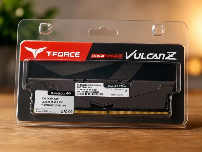 ? Memória RAM DDR4 8GB 3200MHz Team Group T-Force Vulcan Z