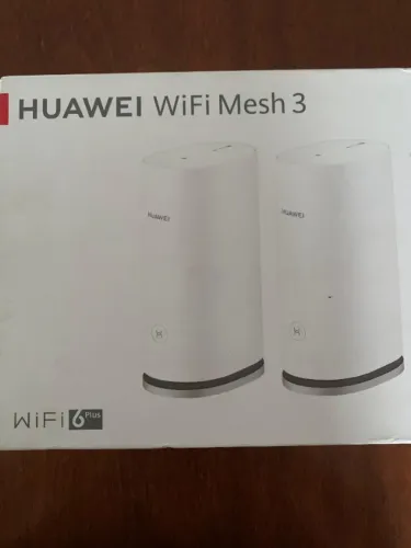 Kit Mesh Huawei WiFi 6 plus 2 Roteadores Mesh 3 AX3000 Novo Caixa Oferta