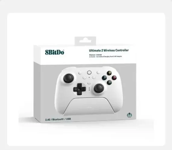 Controle Sem Fio 8BitDo Ultimate 2 (Hall Effect / Dock RGB / 1000Hz) - NOVO