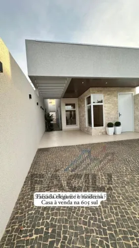 Casa Moderna com Espaço Gourmet + SPA | 3 Quartos (2 Suítes)|Automação Residencial|605 Sul