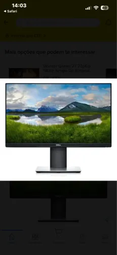 Vendo Monitor Dell 22" Full HD (HDMI)  - R$ 350 