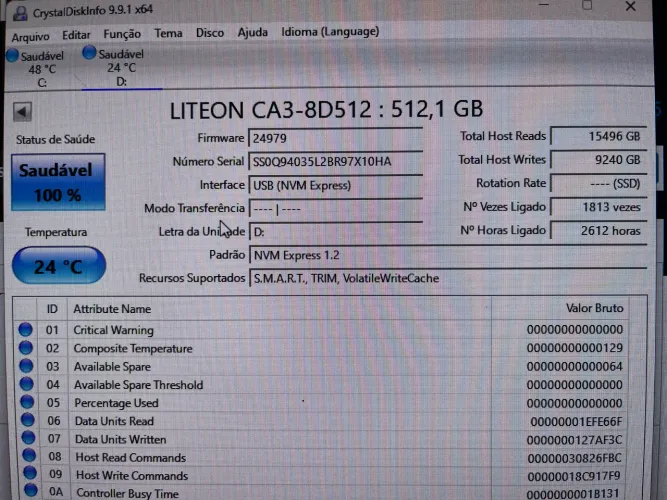 SSD nmve m2 512gb