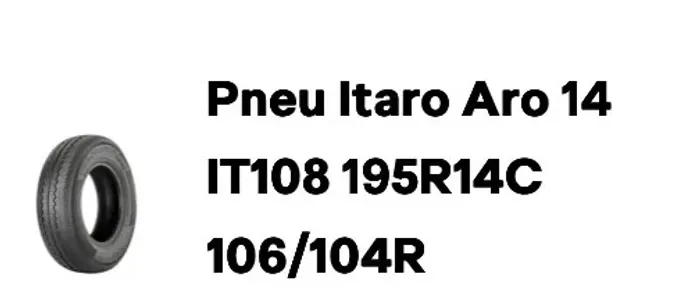 2 Pneus itaro aro 14