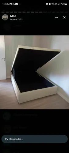 Cama Box Bau Casal Padrão medida 138x188