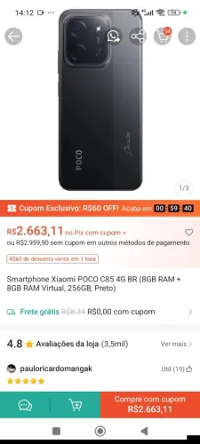 Celular poco C85