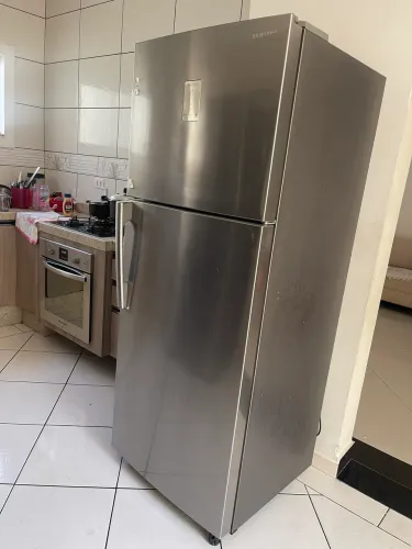Geladeira Samsung Frost Free Inox 456 LTS Painel Touch Twin Cooling Plus