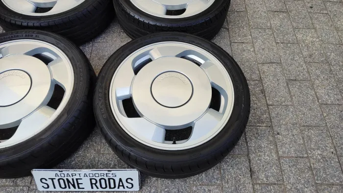 Rodas Vw Orbital Gomão aro 17" 4x100 com Pneus 
