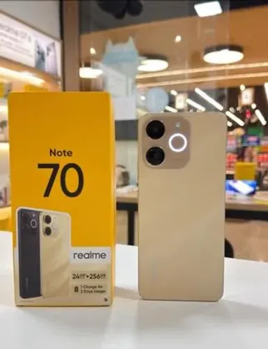 Realme Note 70 4G 256/8 Preto Dourado 12 MESES DE GARANTIA PELA FABRICANTE