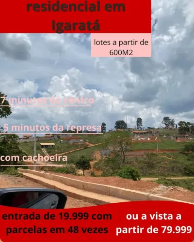 VENDO LOTE A PARTIR DE 600 M2 EM IGARATA