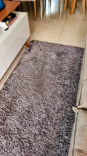 Tapete felpudo cinza 2m x 3m