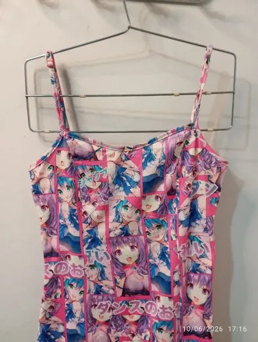 Vestido tubinho anime otaku Harajuku desapego