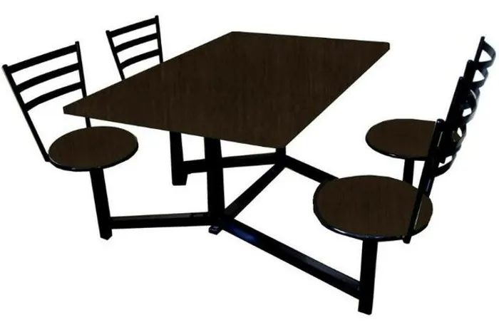 Conjunto mesa e cadeira p/restaurante,refeitório,lanchonete e sorveteria-Direto da Fábrica