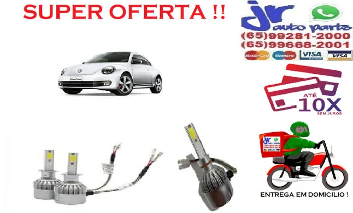 Lampada Ultra LED (baixa)New Beatle  6000K 12V 24V