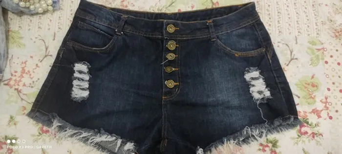Short Jeans Destroyed Desfiado
