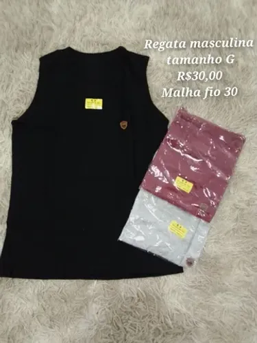 Regatas masculinas tamanho m e g