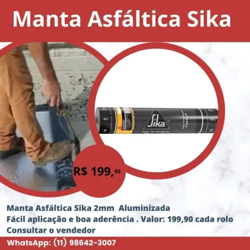 Manta Asfáltica Sika  