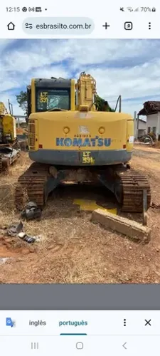 Escavadeira komatsu PC138... para peças