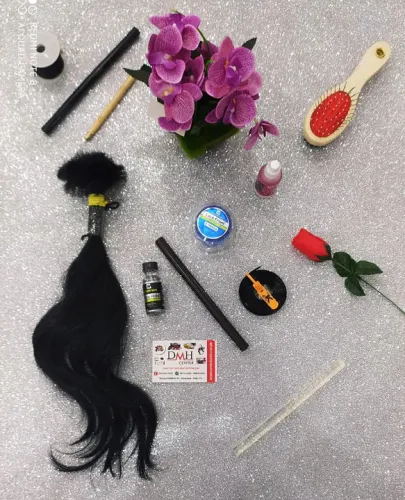 Cabelo Humano 45cm 60g 6,00 Preto Leve Ondulado, Regional