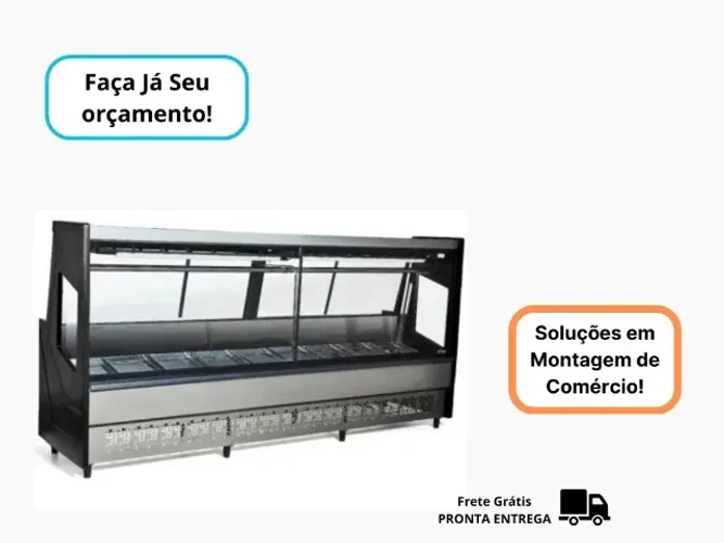 Balcao de Açougue 3M Preto Polar