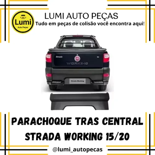 Parachoque Traseiro Central Strada Working 2015/2020 - NOVO 