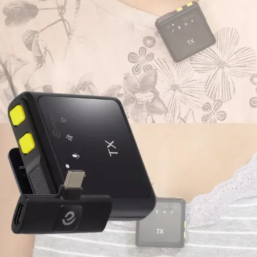 Microfone Sem Fio Lapela Profissional Anti Ruído para iPhone