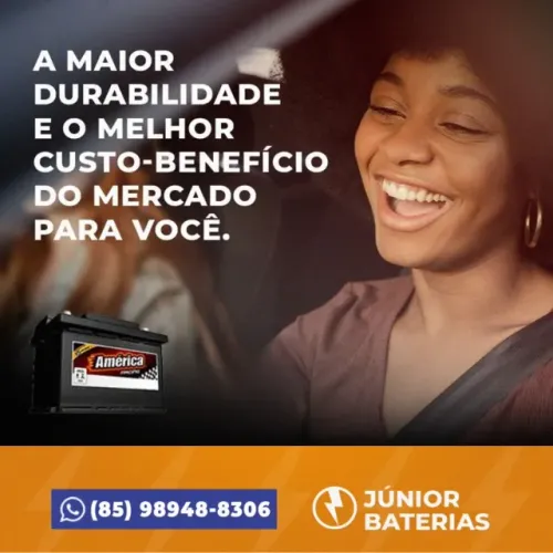 Bateria carro 50 amperes bateria América