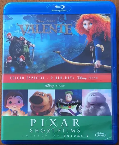 Blu-ray Duplo Valente + Pixar Short Filmes 2 