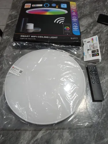 Lâmpada de Teto LED Inteligente WiFi RGB+ 16 Milhões de Cores