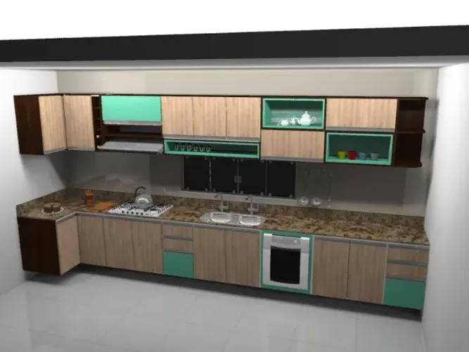 Cozinhas moduladas em mdf