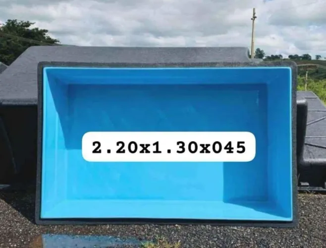 Piscina retangular de 2,20x1,30x0,45